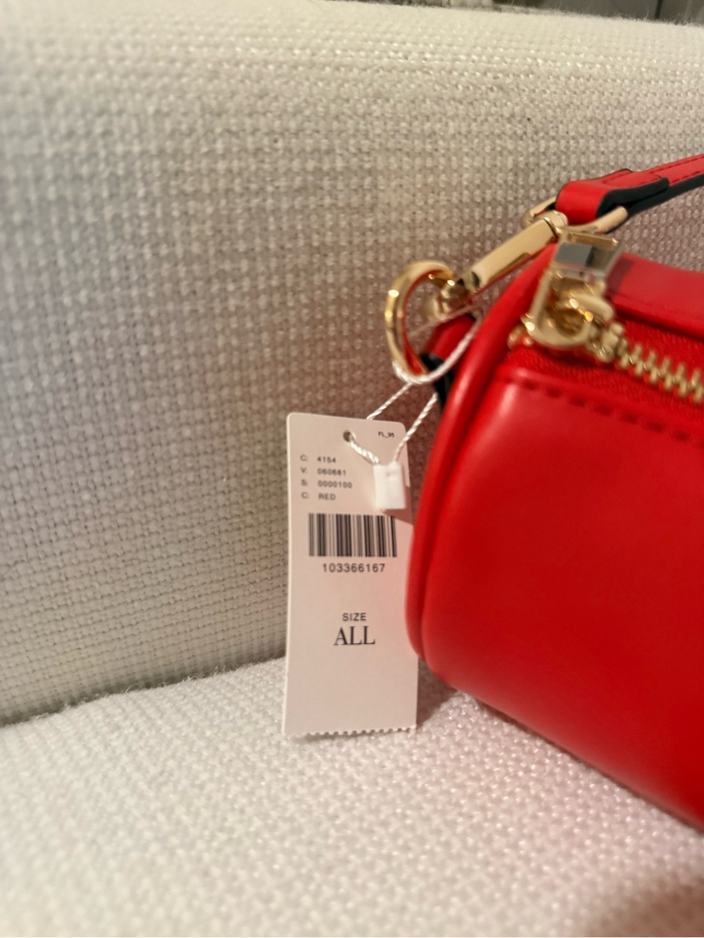 Anthropologie Red Cylinder Leather Crossbody - Picture 4 of 4